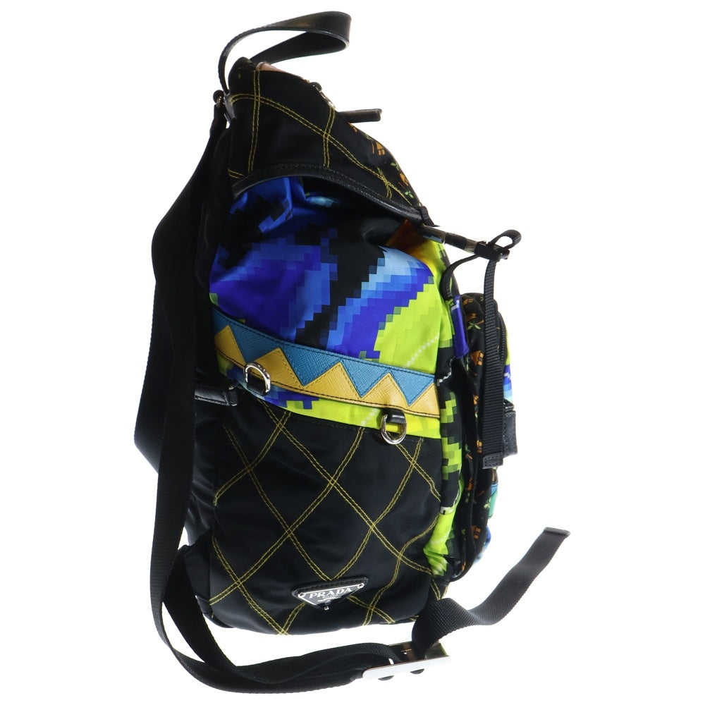 PRADA(プラダ) Re-Nylon リナイロン レーダー柄 リュック バックパック マルチカラー 1BZ039