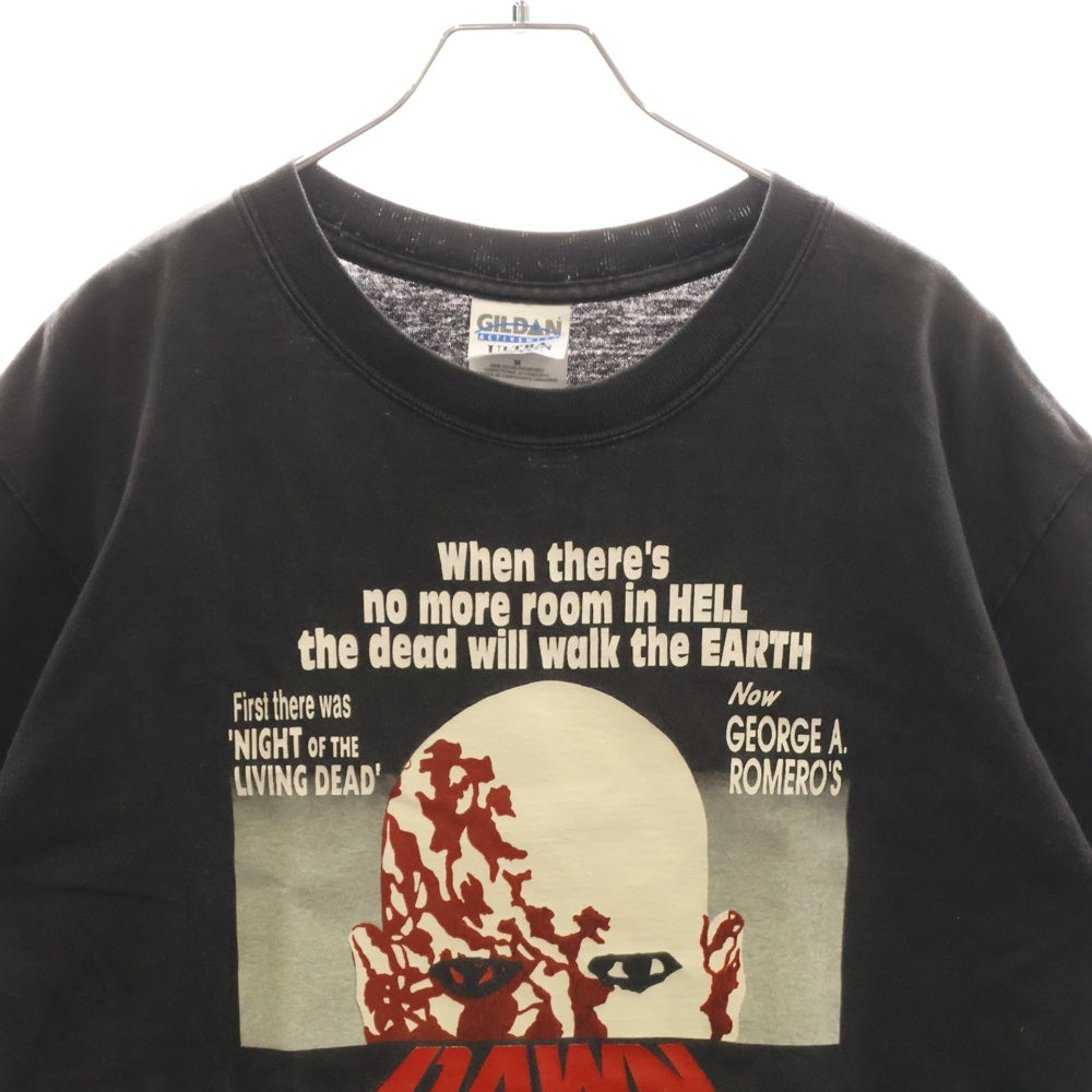 GILDAN(ギルダン) DAWN OF THE DEAD 両面プリント 半袖Tシャツ ブラック