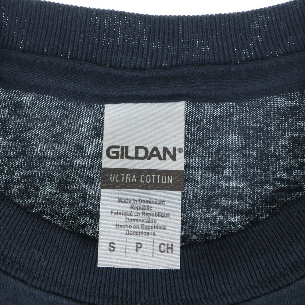 GILDAN(ギルダン) ASTRO ZOMBIES VIDEODROME フロントプリント 半袖Tシャツ ブラック