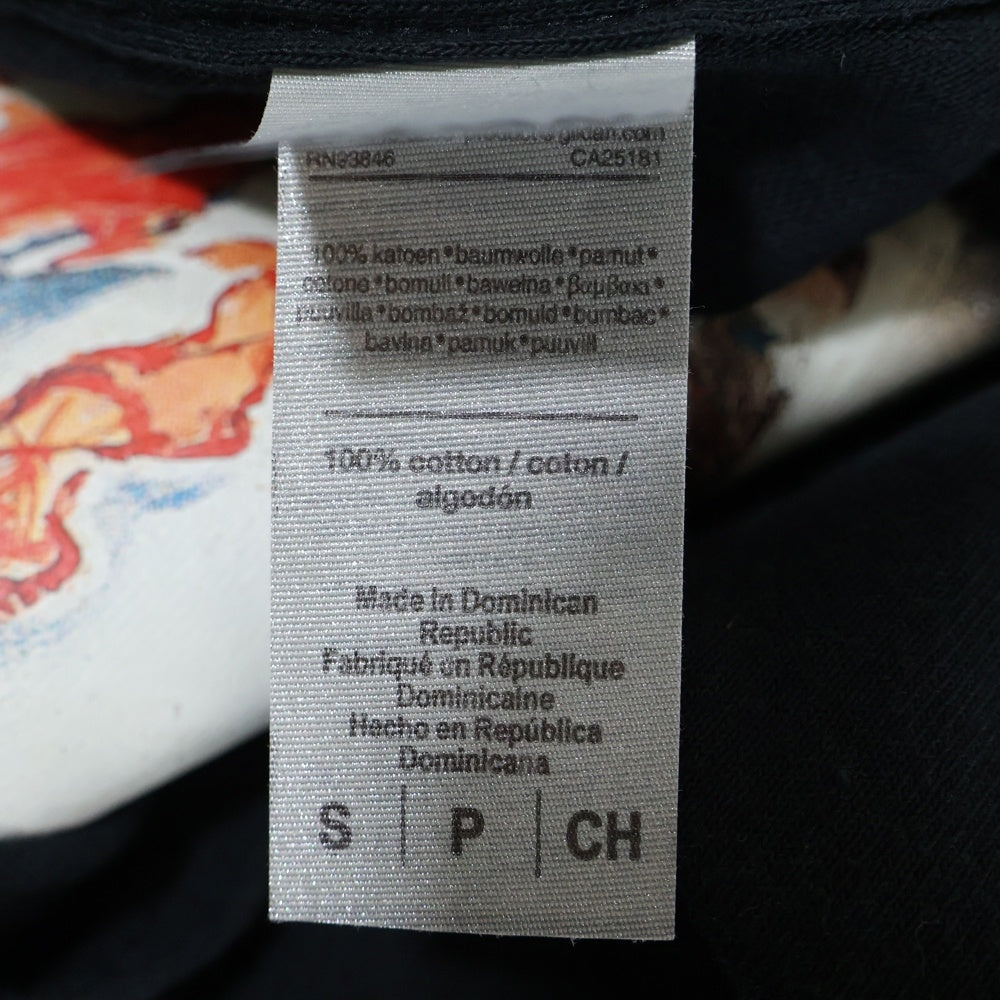 GILDAN(ギルダン) ASTRO ZOMBIES VIDEODROME フロントプリント 半袖Tシャツ ブラック