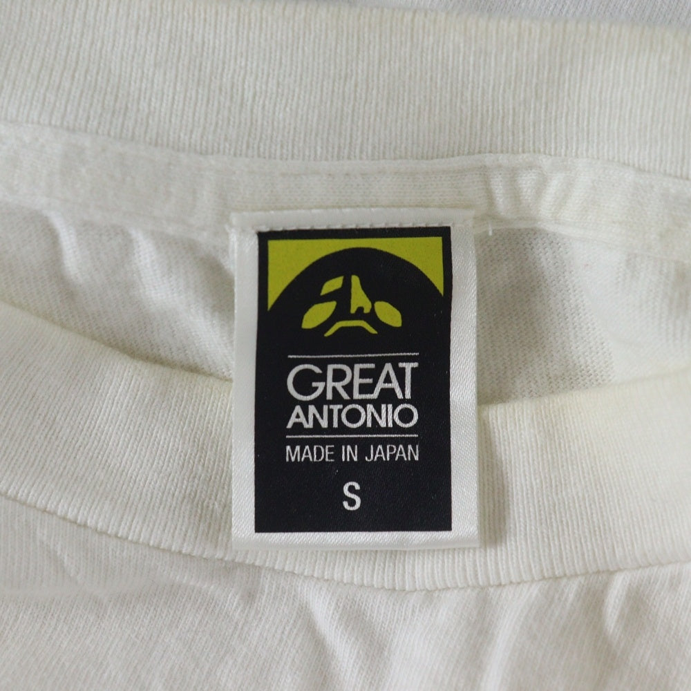 NO BRAND(ノーブランド) 浅草キッド GREATANTONIO 日本製 半袖Tシャツ ホワイト