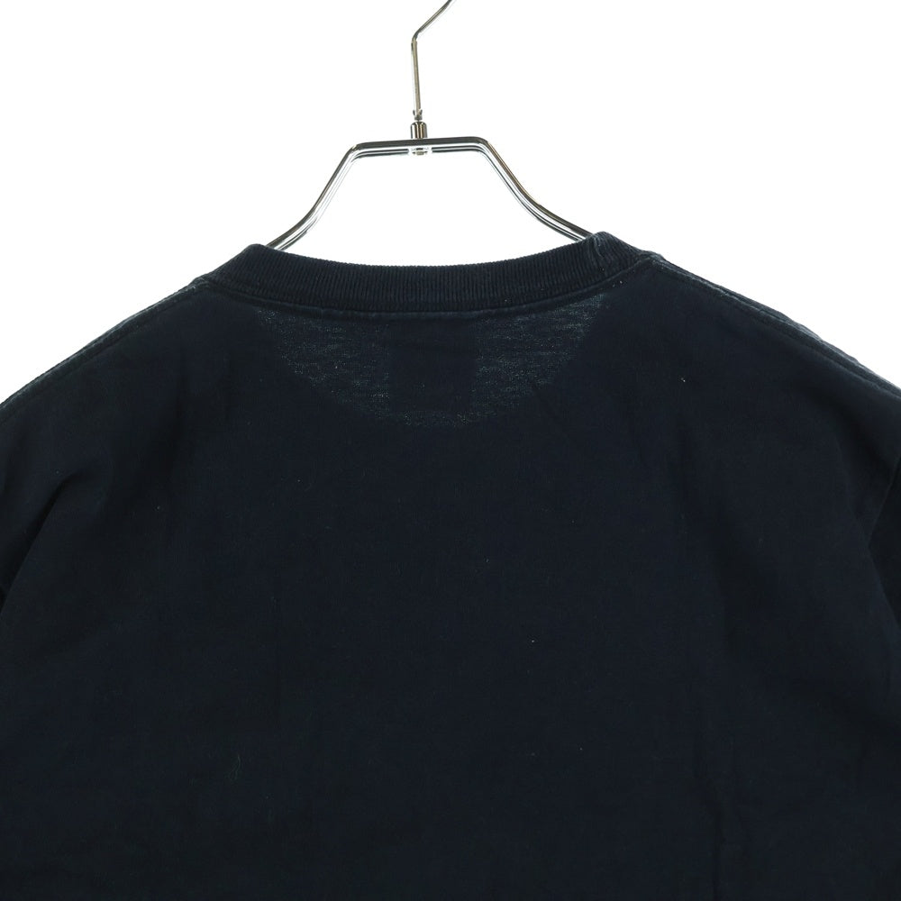 NO BRAND(ノーブランド) オレたちひょうきん族 アナタノマケヨ フロントプリント 半袖Tシャツ ブラック