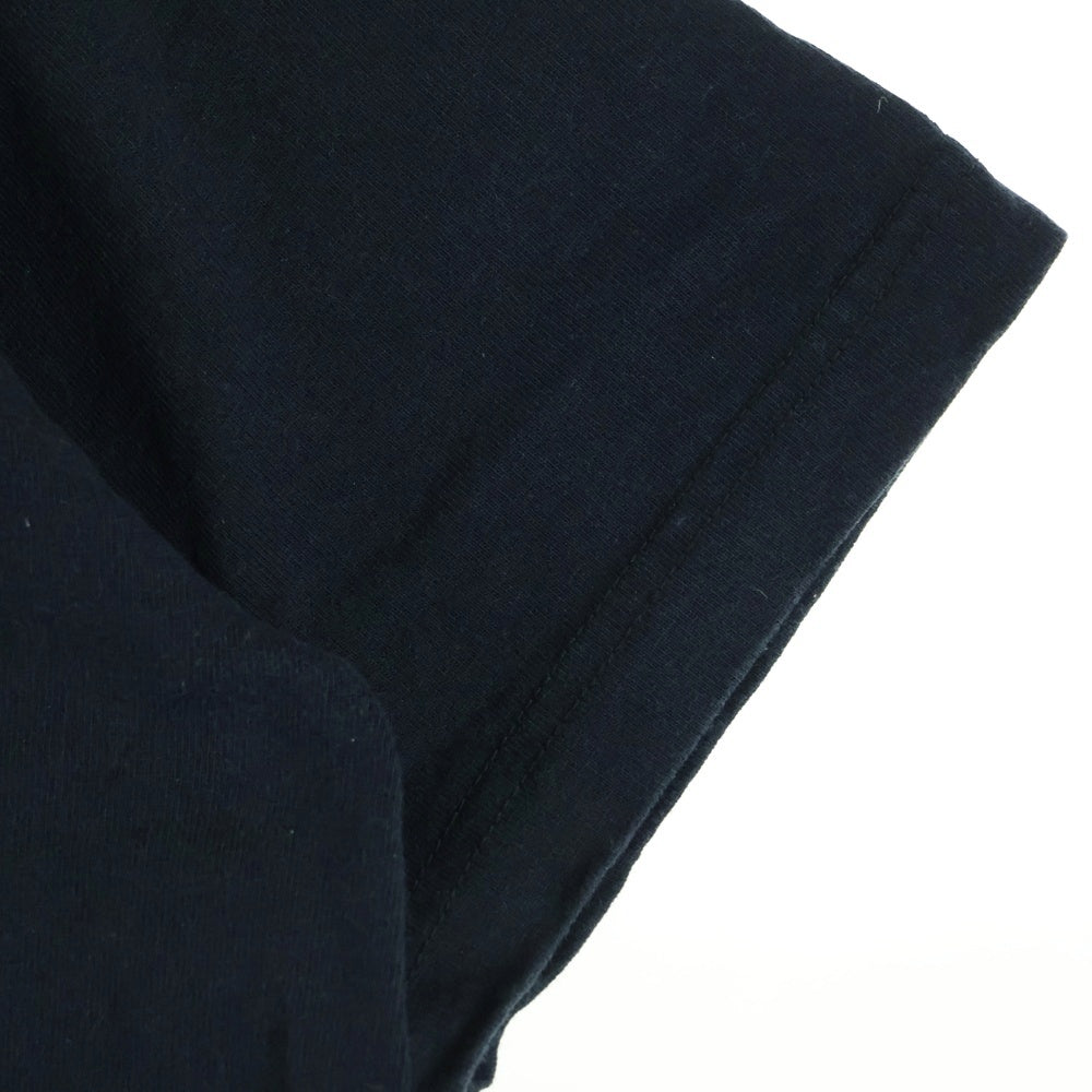 NO BRAND(ノーブランド) オレたちひょうきん族 アナタノマケヨ フロントプリント 半袖Tシャツ ブラック