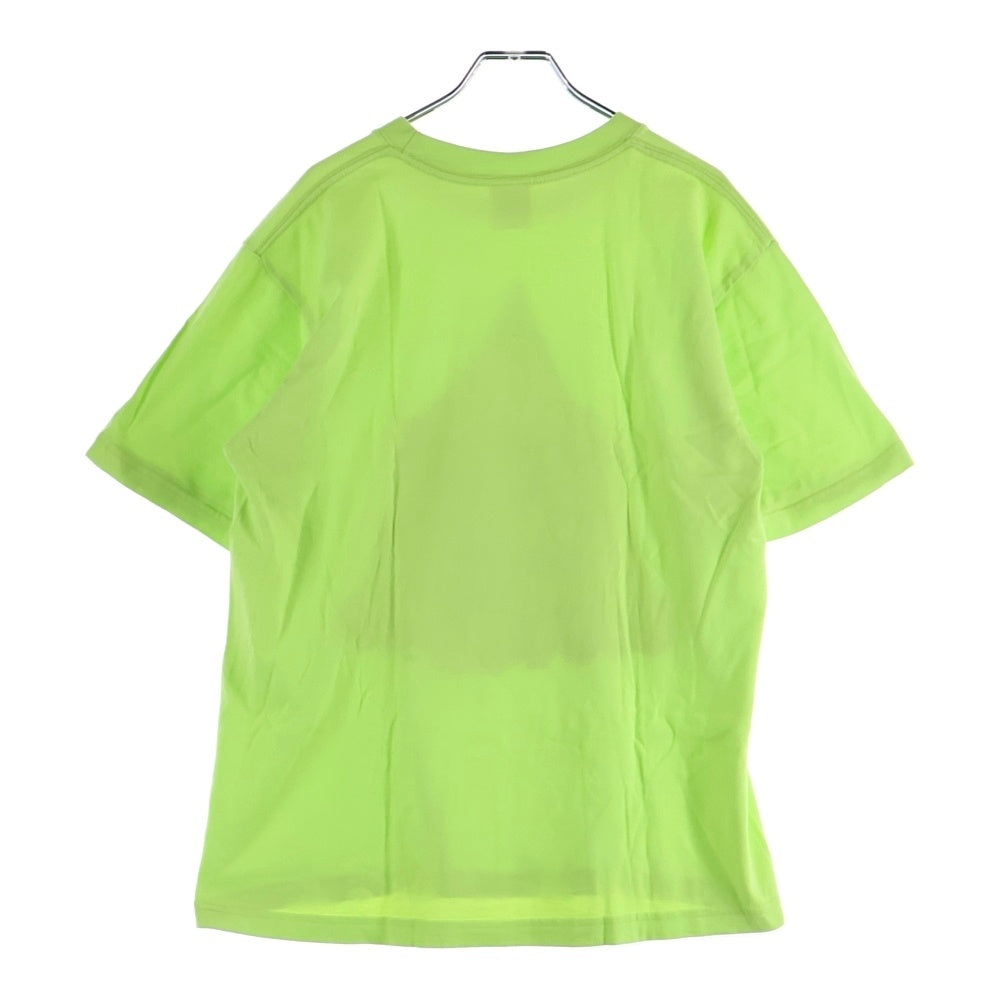 NO BRAND(ノーブランド) ヨシカワショウゴ フロントプリント 半袖Tシャツ ライトグリーン