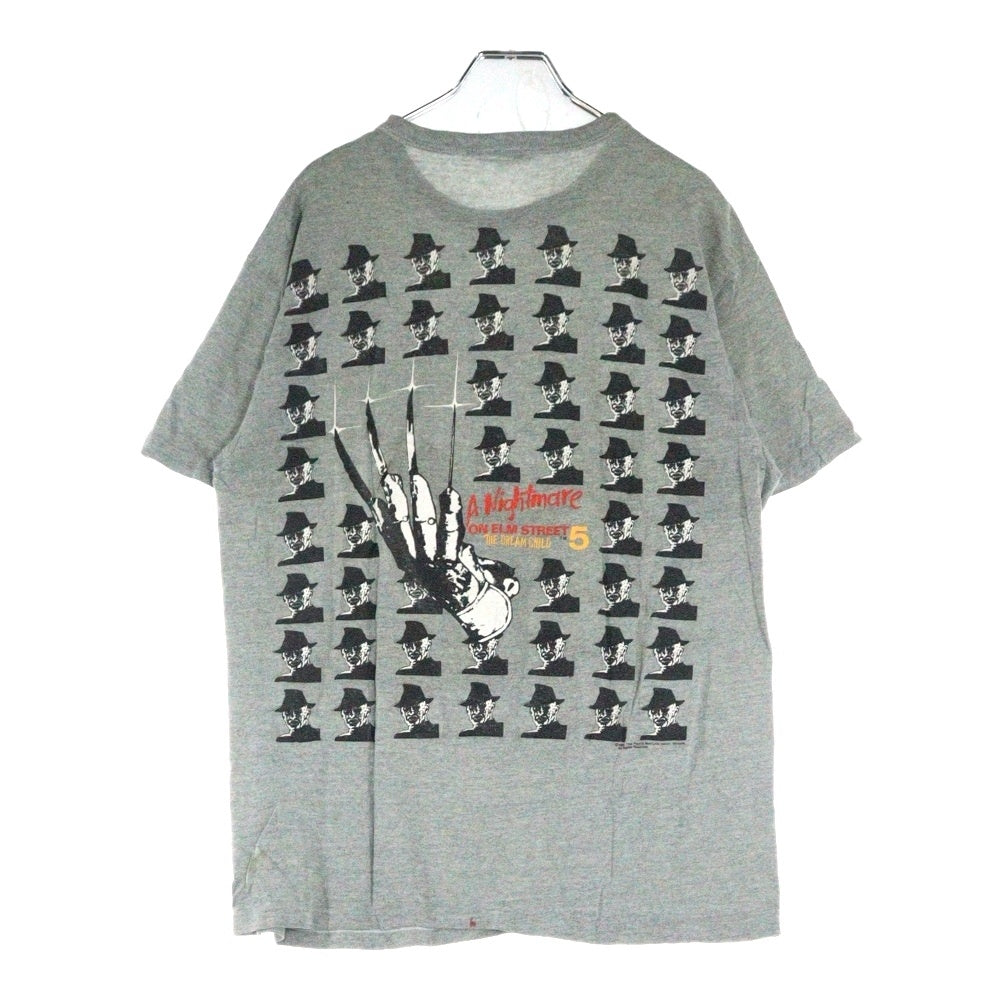 VINTAGE(ヴィンテージ) 80S VINTAGE NIGHTMARE ON ELM STREET THE DREAM CHILD HANES ヴィンテージ USA製 エルム街の悪夢5 ザドリームチャイルド 両面プリント 半袖Tシャツ