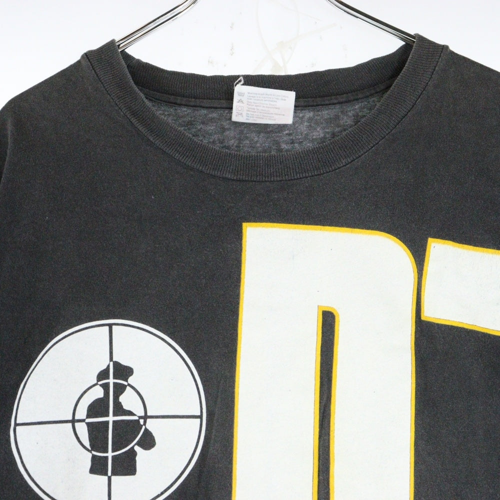 VINTAGE(ヴィンテージ) 80-90S VINTAGE PUBLIC ENEMY TARGET LOGO TEE HANES パブリックエナミー ターゲットロゴ クルーネック 半袖Tシャツ カットソー ブラック
