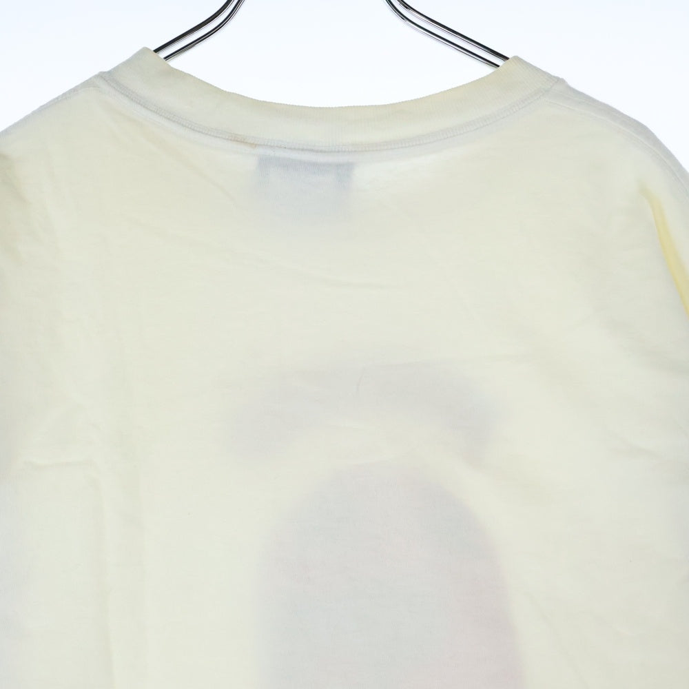 NO BRAND(ノーブランド) USA製 メキシコプロレス フェイスプリント 半袖Tシャツ ホワイト
