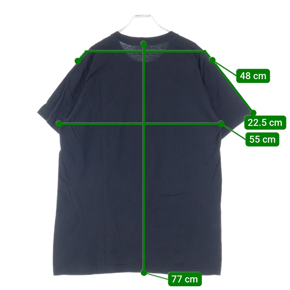 NO BRAND(ノーブランド) Ashes to Ashes USA製 フロントプリント 半袖Tシャツ ブラック