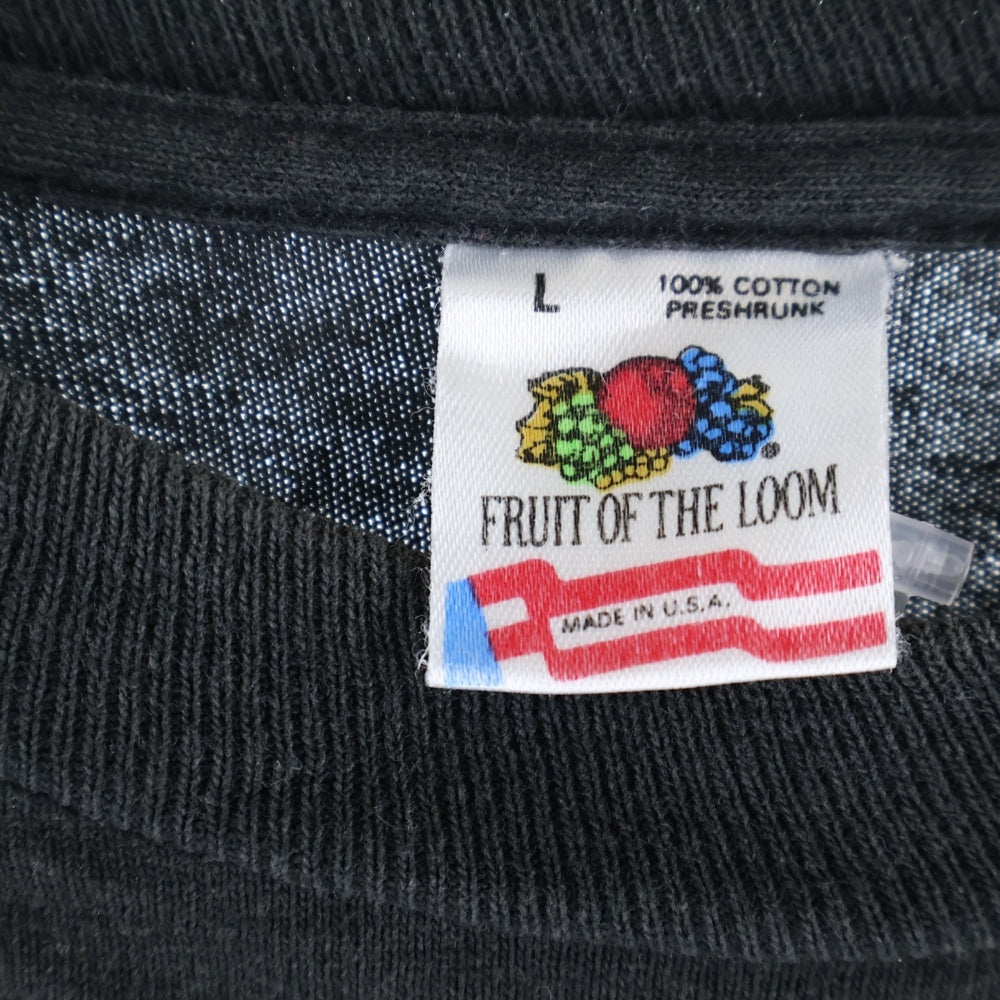 VINTAGE(ヴィンテージ) 90S VINTAGE THE SHINING FRUIT OF THE LOOM ヴィンテージ USA製 裾シングル シャイニング ジャックニコルソン ムービープリント 半袖Tシャツ ブラック