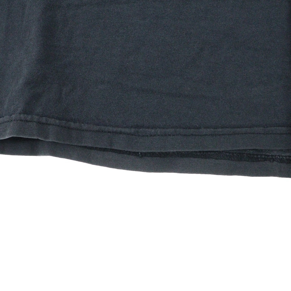 NO BRAND(ノーブランド) SUPA RESUQUE USA製 フロントプリント 半袖Tシャツ ブラック