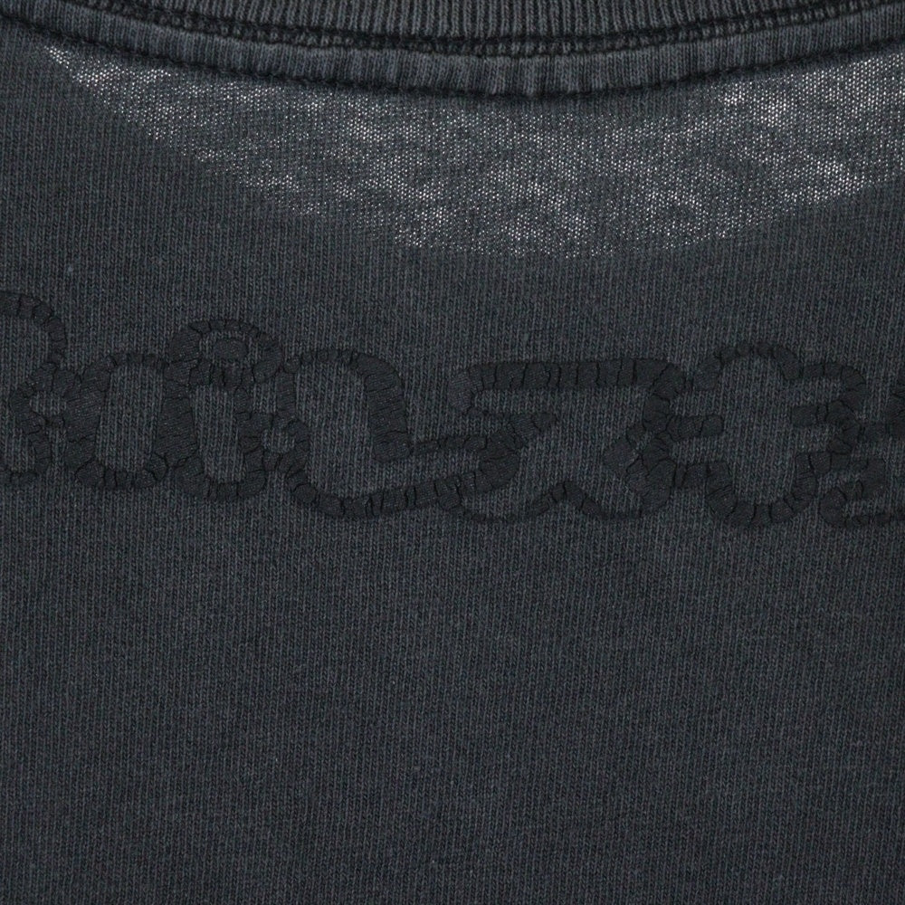 NO BRAND(ノーブランド) SUPA RESUQUE USA製 フロントプリント 半袖Tシャツ ブラック