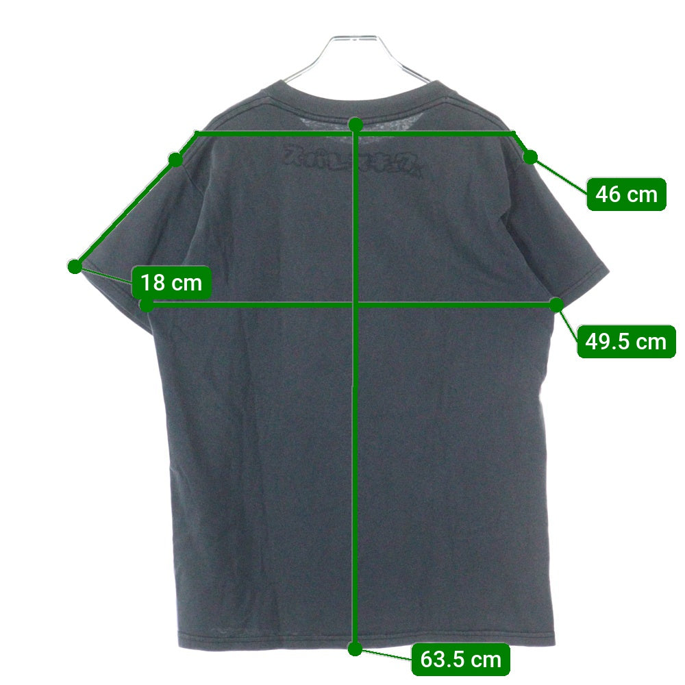 NO BRAND(ノーブランド) SUPA RESUQUE USA製 フロントプリント 半袖Tシャツ ブラック