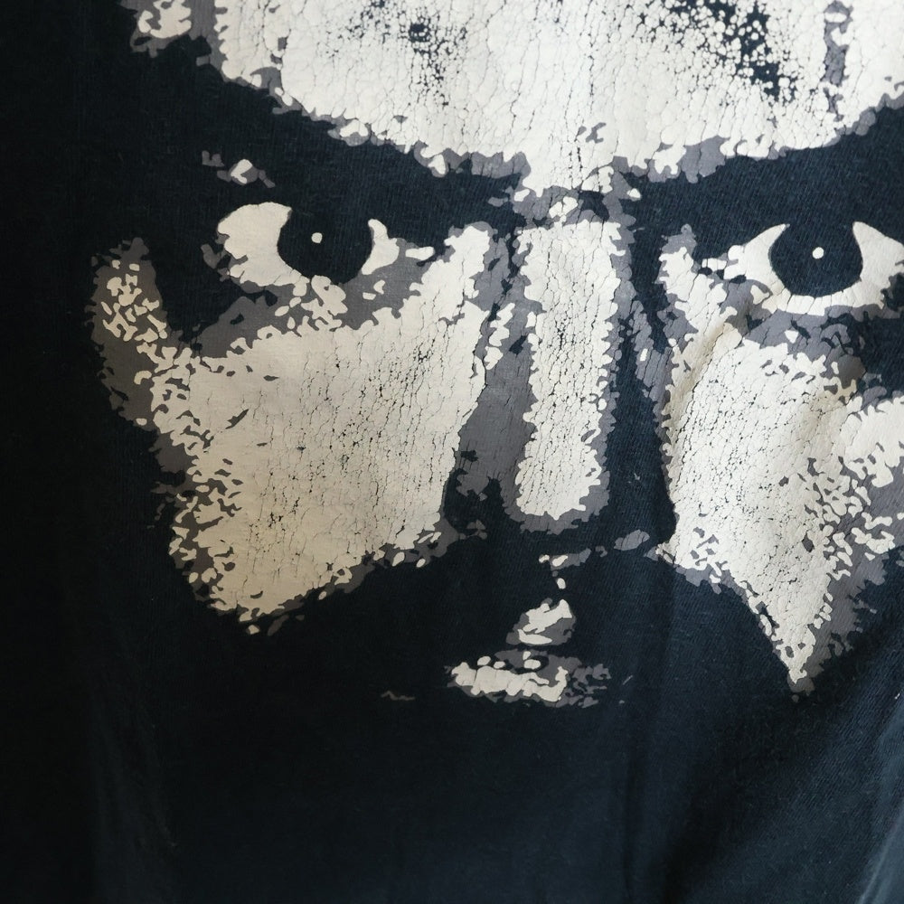 NO BRAND(ノーブランド) BAMBAMBIGELOW ブルーザーブロディ USA製 フェイスプリント 半袖Tシャツ ネイビー