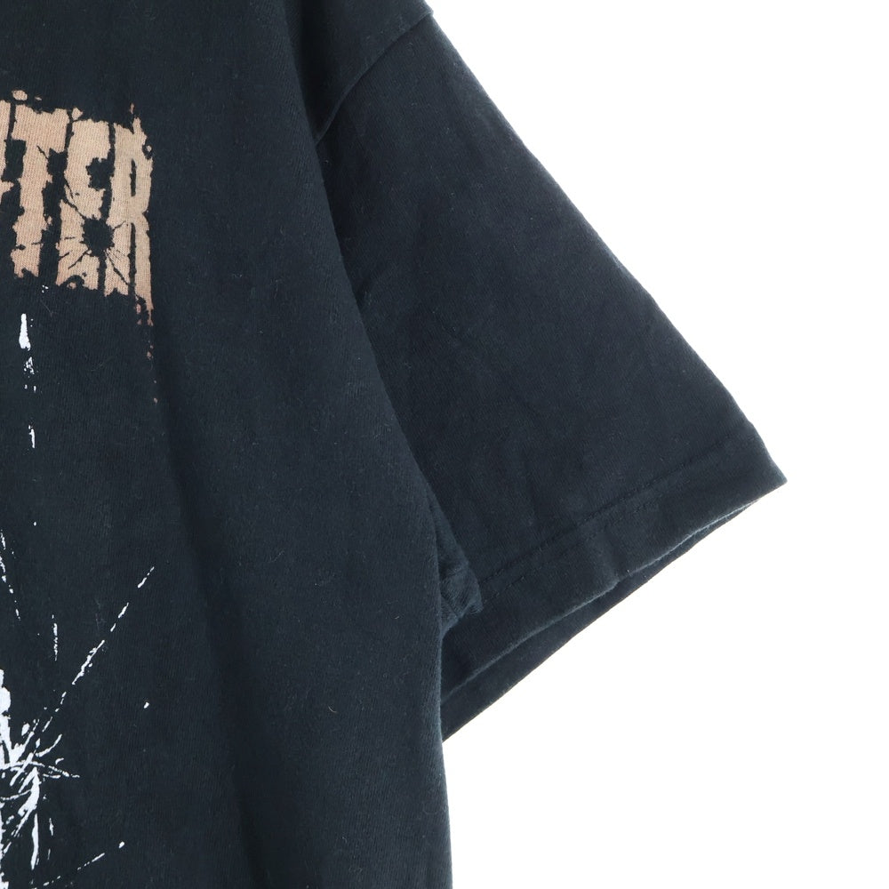 NO BRAND(ノーブランド) FREEDOM FIGHTER 両面プリント 半袖Tシャツ ブラック