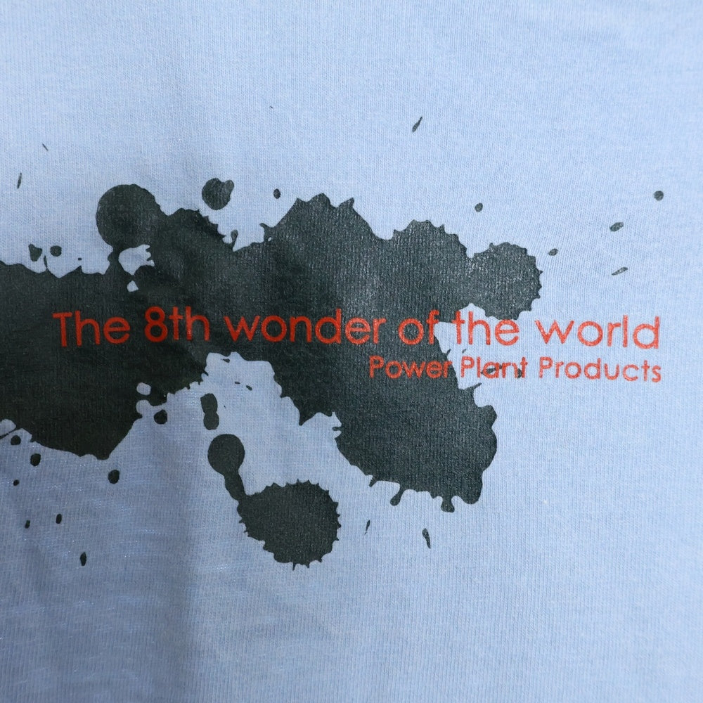 BAMBAMBIGELOW(バンバンビガロ) anvilボディ USA製 プロレスプリント 半袖Tシャツ ブルー