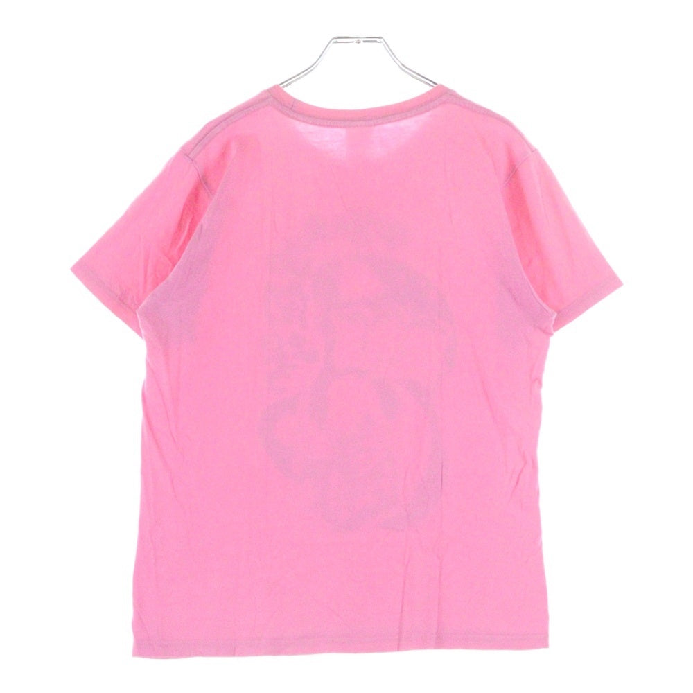 NO BRAND(ノーブランド) 本宮映画劇場 フロントプリント 半袖Tシャツ ピンク