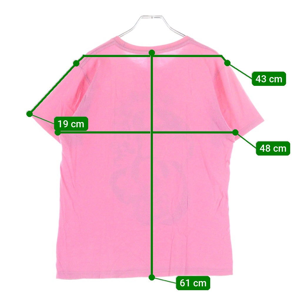 NO BRAND(ノーブランド) 本宮映画劇場 フロントプリント 半袖Tシャツ ピンク