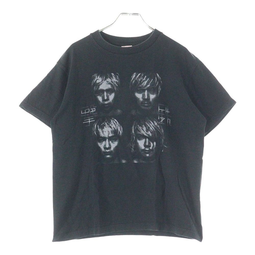 NO BRAND(ノーブランド) 撃鉄 GEKITETSU 両面プリント 半袖Tシャツ ブラック