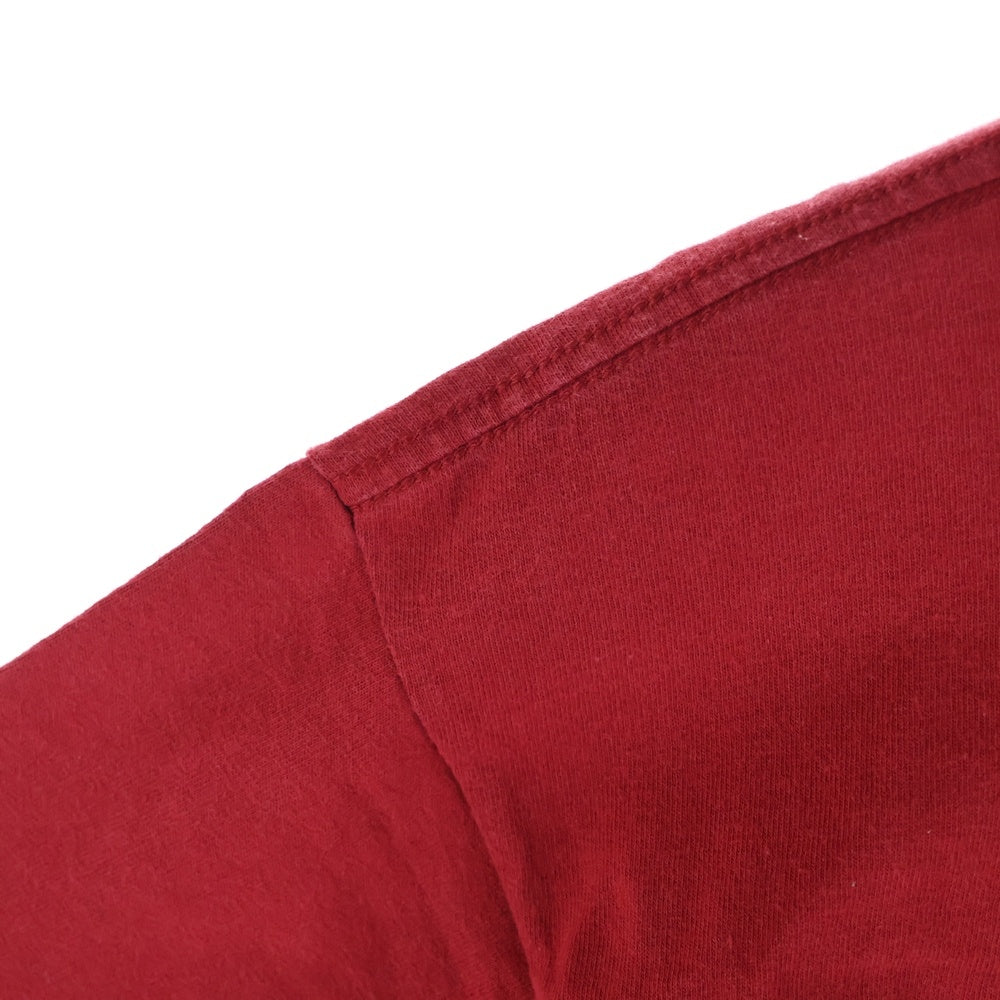 NO BRAND(ノーブランド) The TERROR ホンジュラス製 フロントプリント 半袖Tシャツ レッド