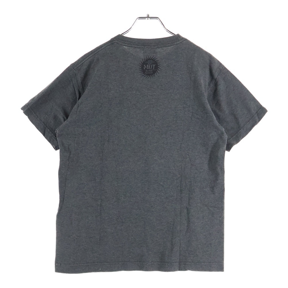 NO BRAND(ノーブランド) buffalo-man ヘッドプリント 半袖Tシャツ グレー