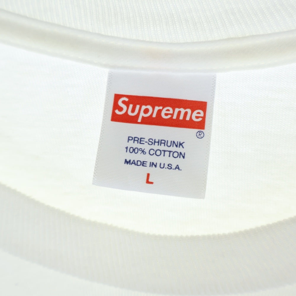 SUPREME(シュプリーム) 21AW ×Thrasher Multi Logo L/S Tee スラッシャー マルチロゴプリント 長袖Tシャツ カットソー ホワイト