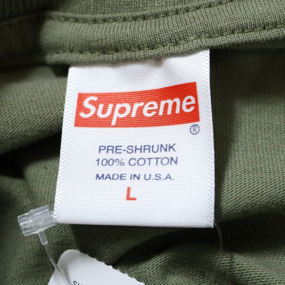 SUPREME(シュプリーム) 20AW Cross Box Logo Tee クロスボックスロゴプリント 半袖Tシャツ カットソー カーキ