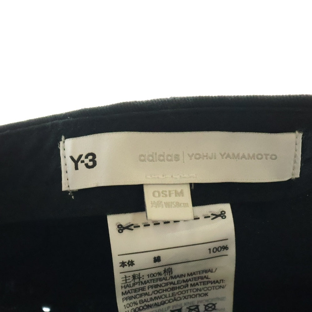 Y-3(ワイスリー) SQUARE LABEL CAP HF2143 キャップ ブラック