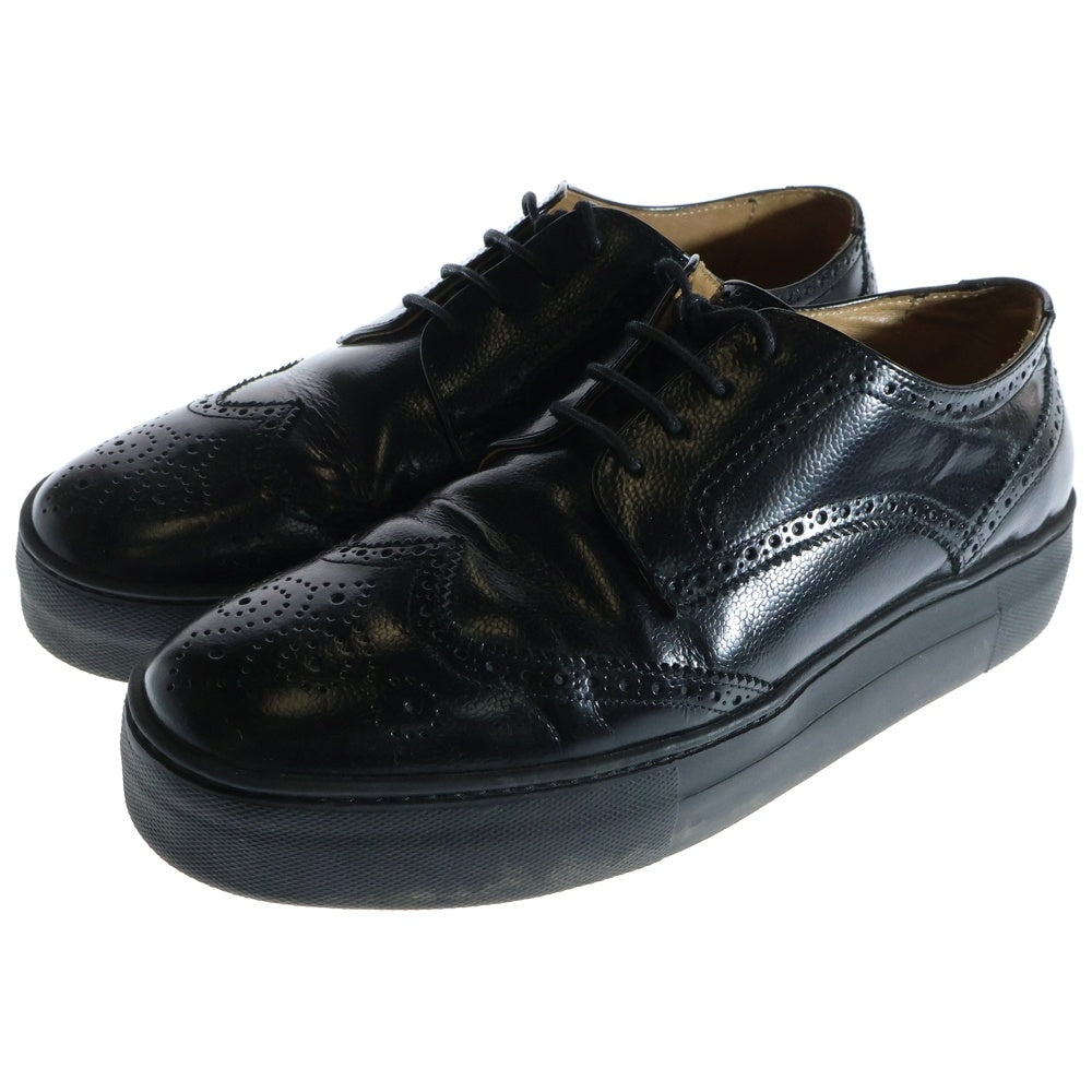 UNIFORM EXPERIMENT(ユニフォームエクスペリメント) 20SS AMB WING TIP SNEAKERS ウィングチップ スニーカー ブラック UE-200107