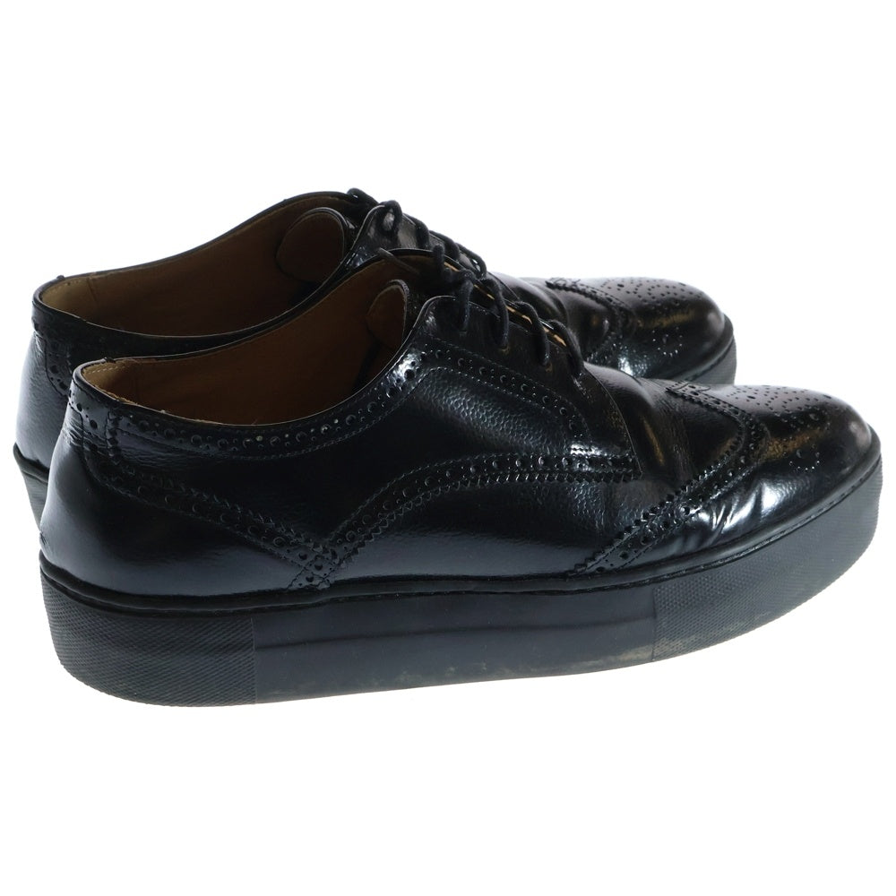 UNIFORM EXPERIMENT(ユニフォームエクスペリメント) 20SS AMB WING TIP SNEAKERS ウィングチップ スニーカー ブラック UE-200107