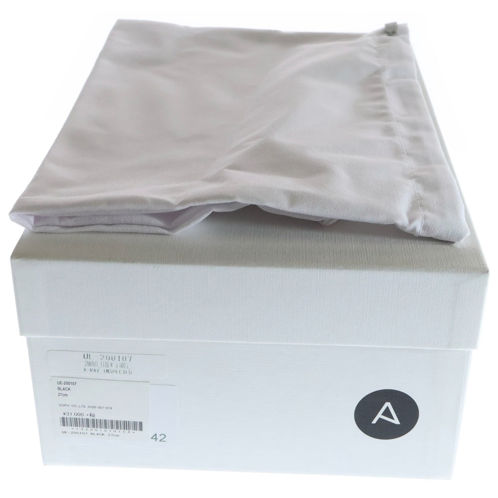 UNIFORM EXPERIMENT(ユニフォームエクスペリメント) 20SS AMB WING TIP SNEAKERS ウィングチップ スニーカー ブラック UE-200107