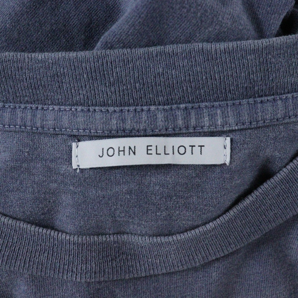 JOHN ELLIOTT(ジョンエリオット) ガーメントダイ クルーネック 半袖Tシャツ ネイビー