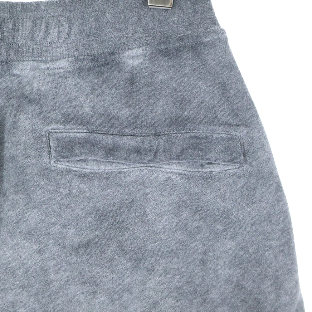 STONE ISLAND(ストーンアイランド) PATCH LOGO FLEECE SHORTS パッチロゴ ガーメントダイ フリースショーツ グレー 741563690