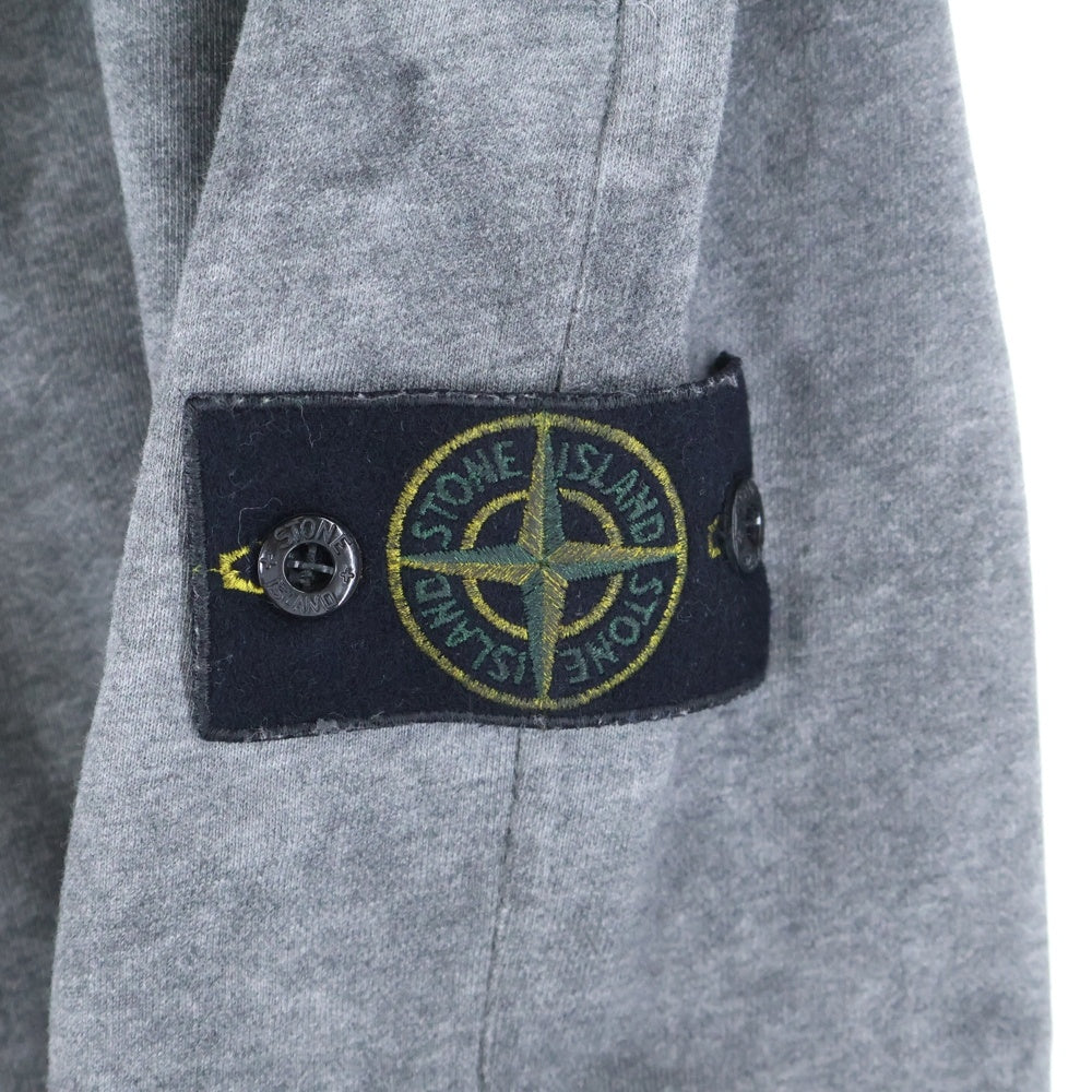STONE ISLAND(ストーンアイランド) PATCH LOGO FLEECE SHORTS パッチロゴ ガーメントダイ フリースショーツ グレー 741563690