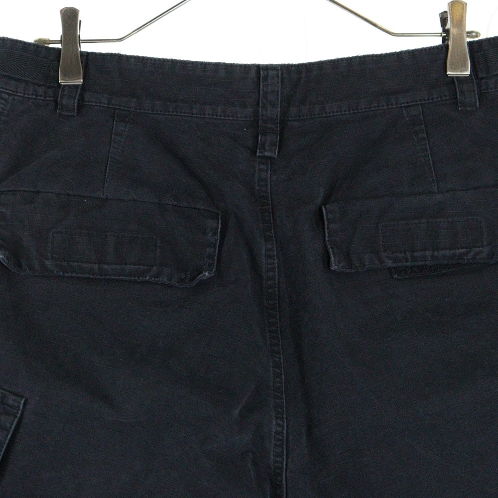 BALENCIAGA(バレンシアガ) 23SS LARGE CARGO SHORTS デストロイ ラージカーゴショーツ パンツ ブラック 746516