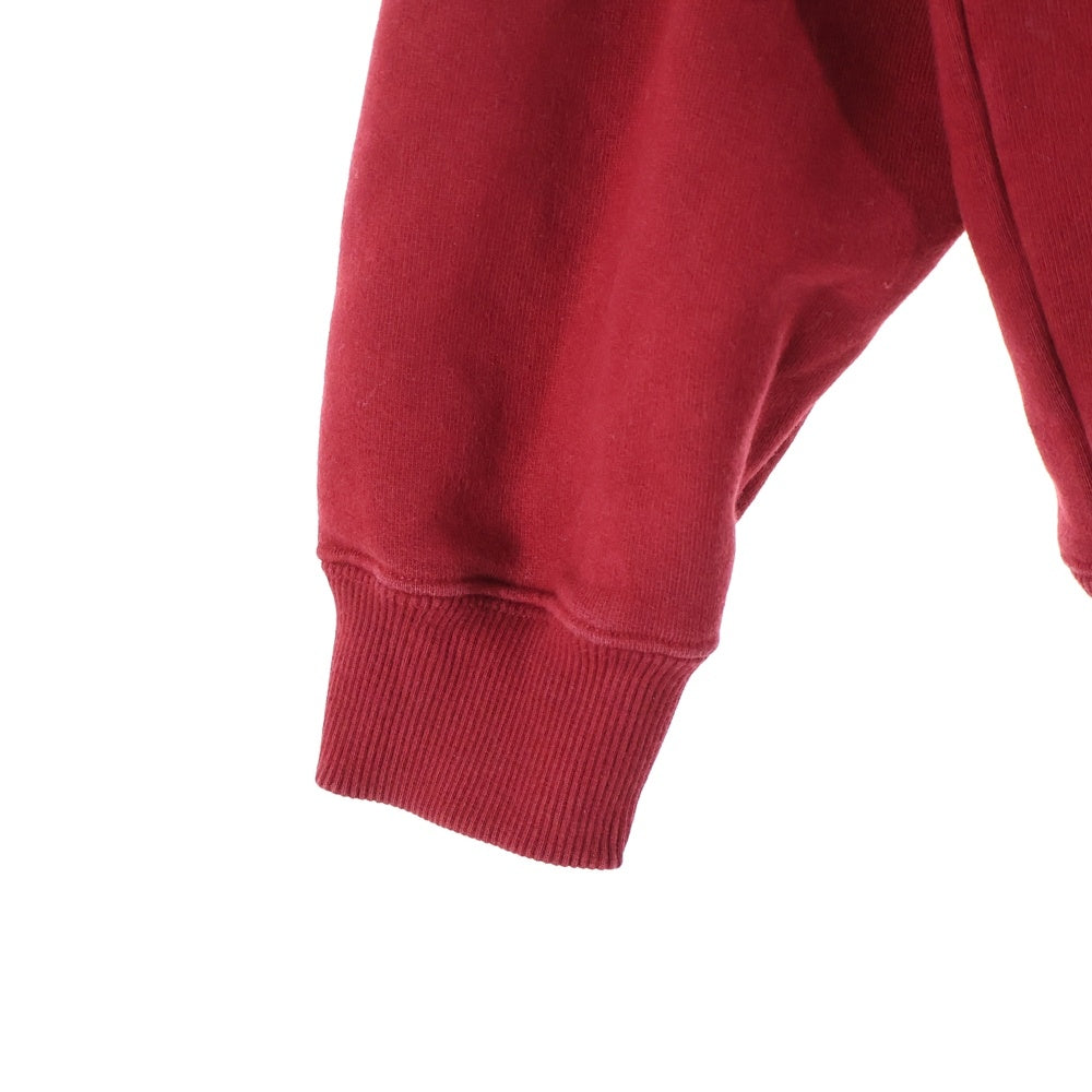 VETEMENTS(ヴェトモン) I'M PROBABLY LYING アイムプロバブリーライイング エンブロイダリー プルオーバーフーディー パーカー スウェット レッド 82-231-74-090708