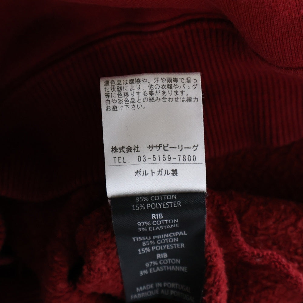 VETEMENTS(ヴェトモン) I'M PROBABLY LYING アイムプロバブリーライイング エンブロイダリー プルオーバーフーディー パーカー スウェット レッド 82-231-74-090708