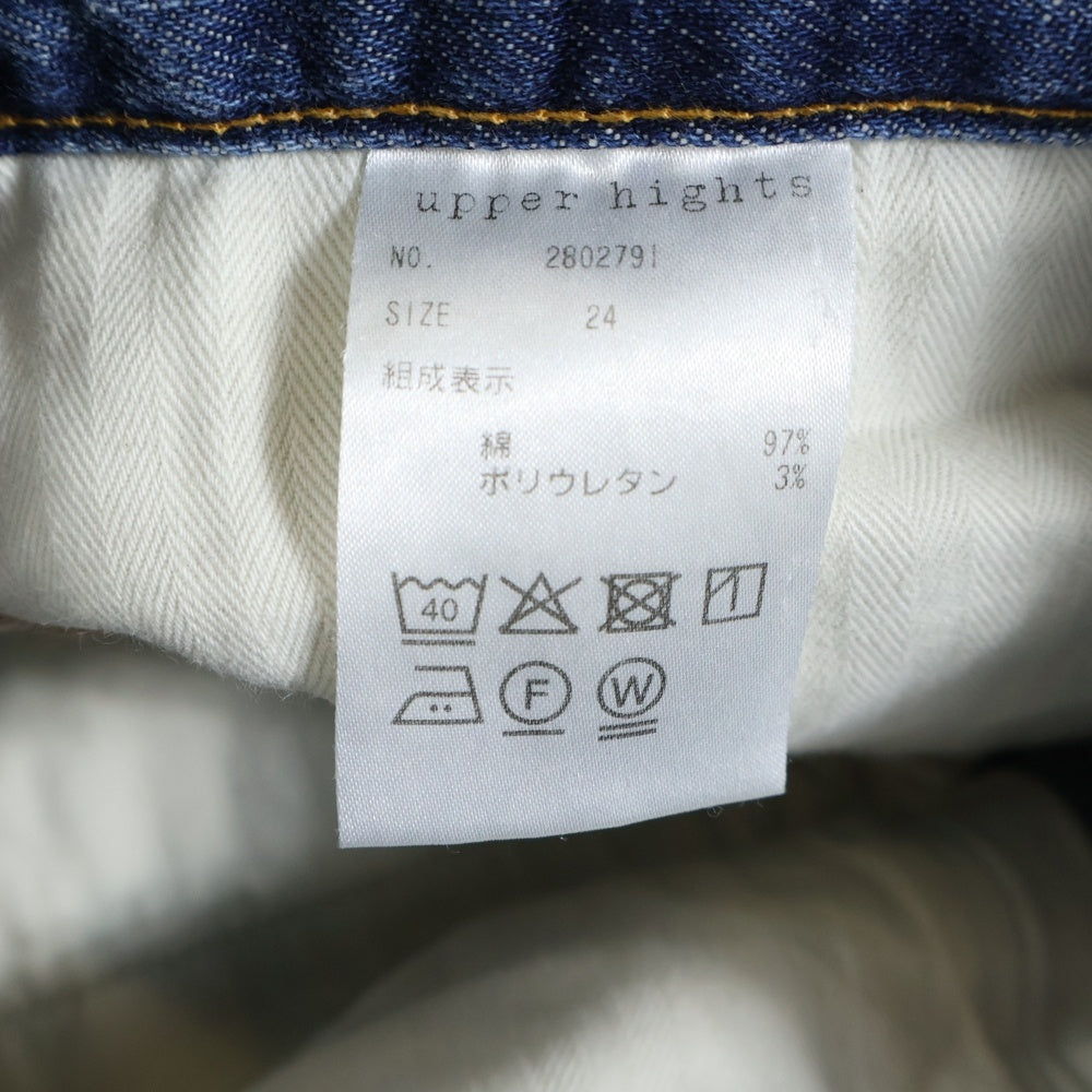 UPPER HIGHTS(アッパー ハイツ) ZIPフライ ストレートデニムパンツ インディゴ 2802791 レディース
