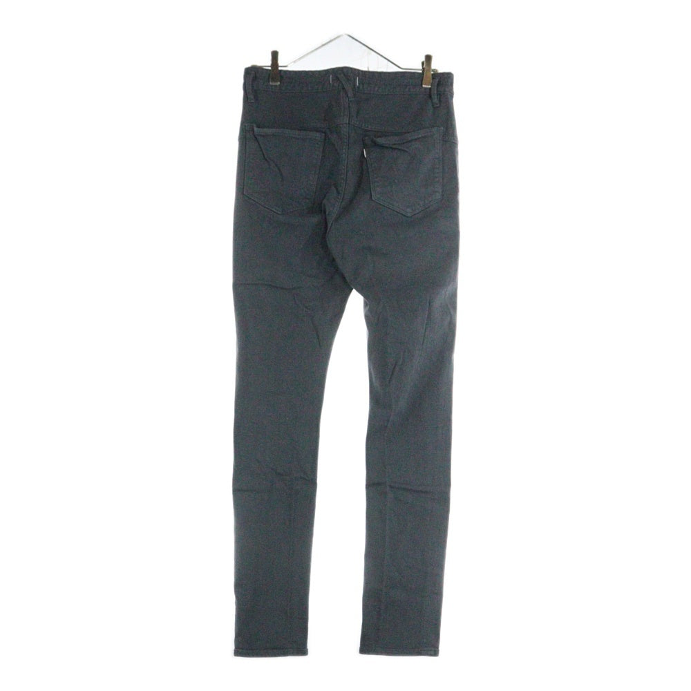 nonnative(ノンネイティブ) 17SS ストレッチコットン ジップアップ スキニーパンツ ダークグレー NN-P3160