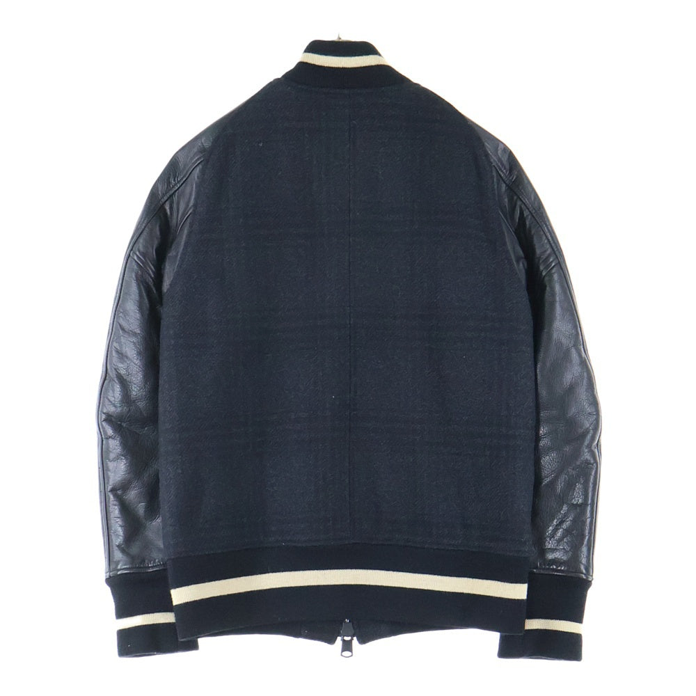 nonnative(ノンネイティブ) アームレザー切替 マルチジップポケット ジャケット スタジャン ブラック TNP-NN-WJ-6001