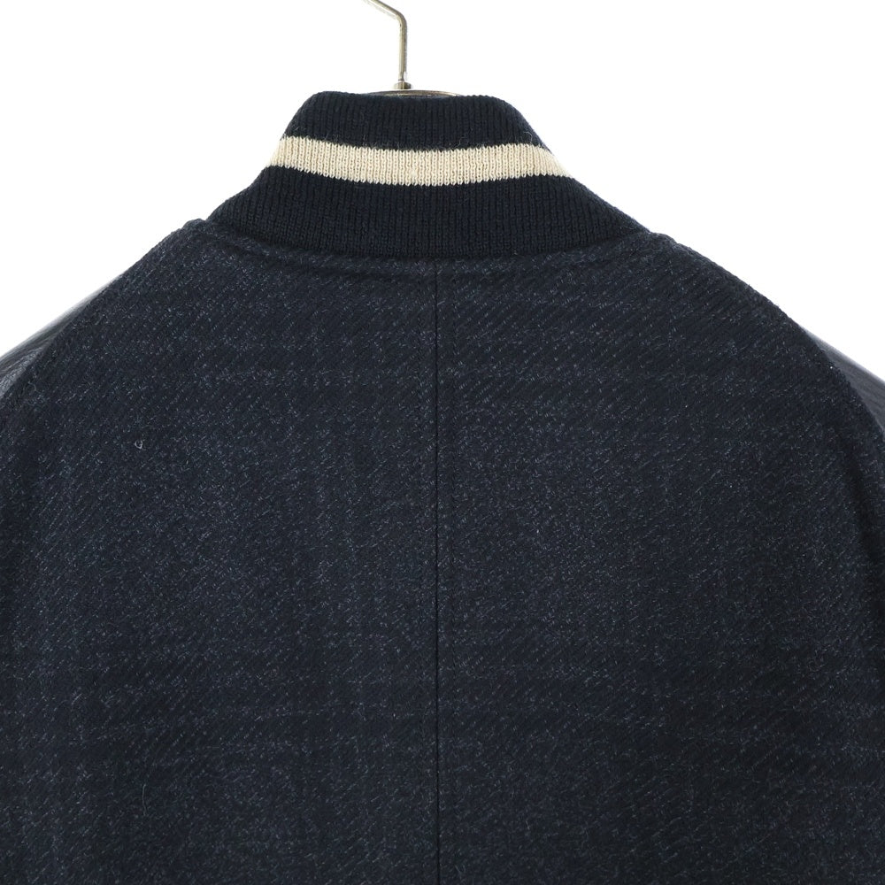 nonnative(ノンネイティブ) アームレザー切替 マルチジップポケット ジャケット スタジャン ブラック TNP-NN-WJ-6001