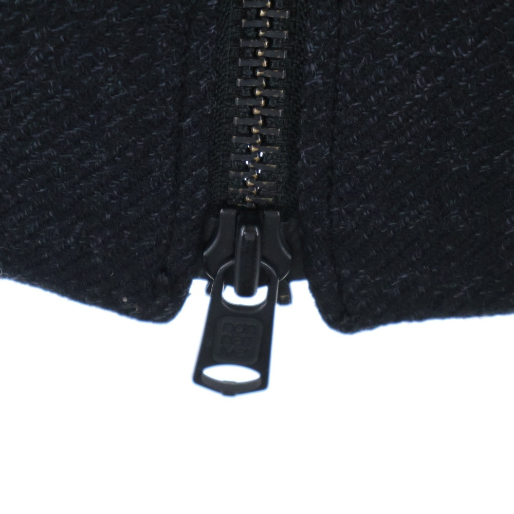 nonnative(ノンネイティブ) アームレザー切替 マルチジップポケット ジャケット スタジャン ブラック TNP-NN-WJ-6001