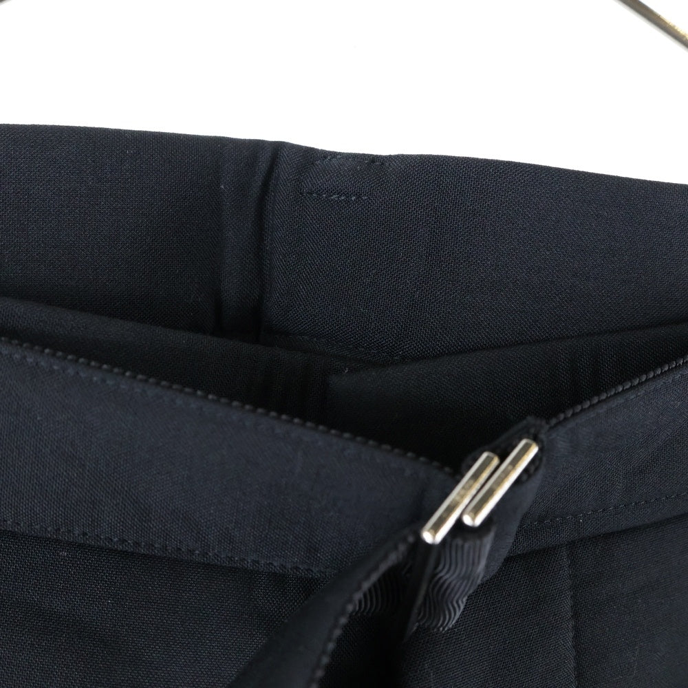 Sacai(サカイ) 23AW SUITING BONDING PANTS スーチング ボンディング ベルテッド ワイドパンツ ブラック レディース 23-06908