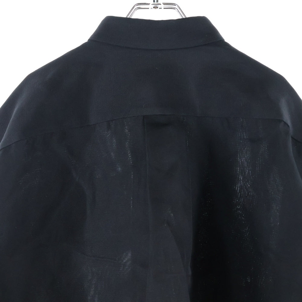 Sacai(サカイ) 23SS ダブルフェイス 5ボタン ショートレングス 長袖シャツ ブラック レディース 23-06688