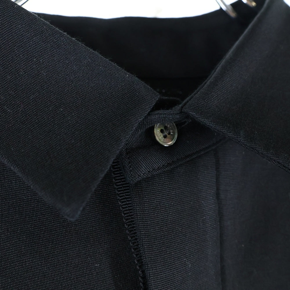 Sacai(サカイ) 23SS ダブルフェイス 5ボタン ショートレングス 長袖シャツ ブラック レディース 23-06688