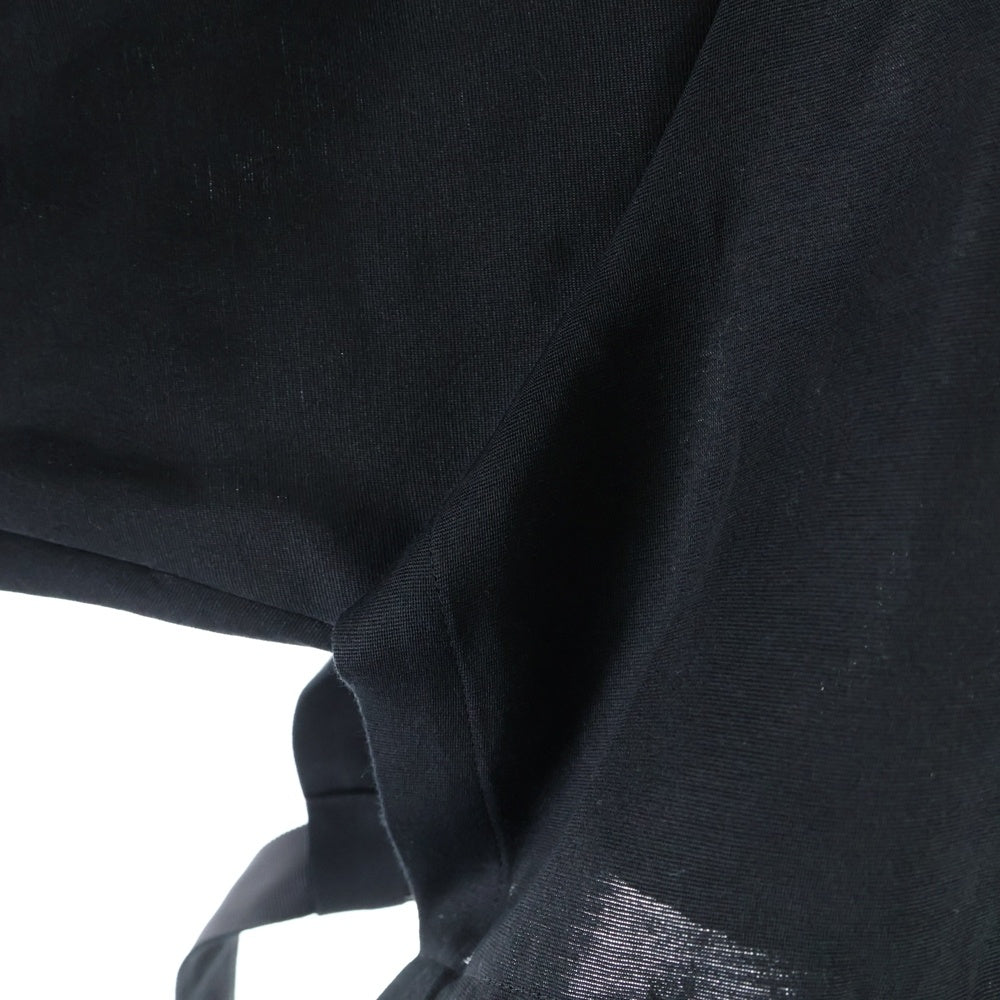Sacai(サカイ) 23SS ダブルフェイス 5ボタン ショートレングス 長袖シャツ ブラック レディース 23-06688