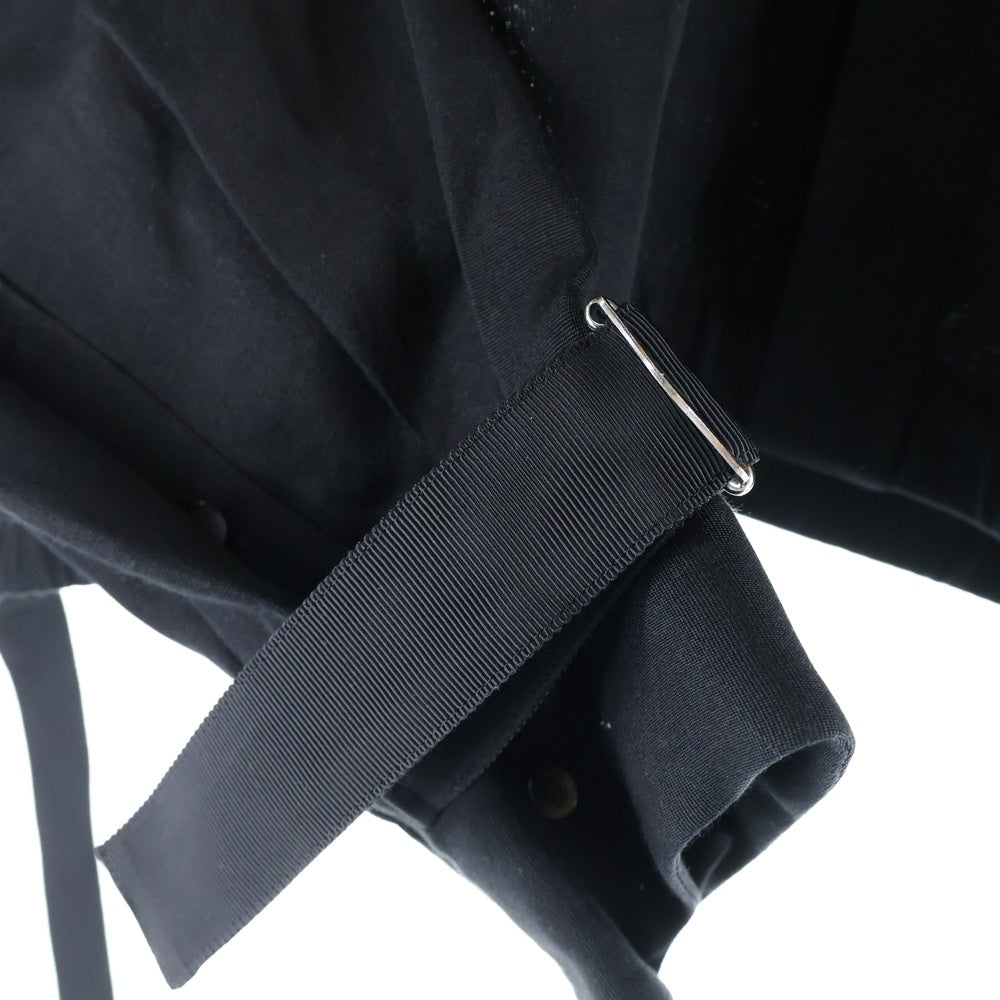 Sacai(サカイ) 23SS ダブルフェイス 5ボタン ショートレングス 長袖シャツ ブラック レディース 23-06688