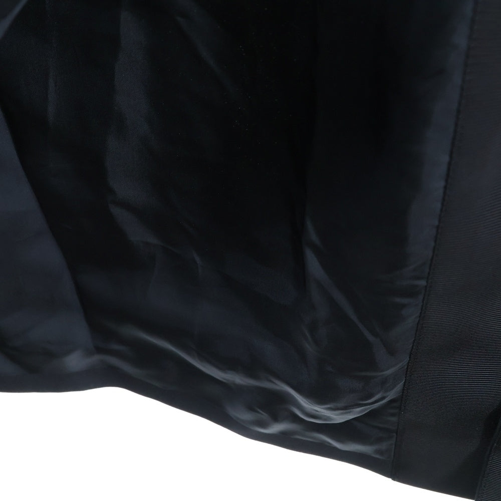 Sacai(サカイ) 23AW ニットドッキング ハイネック ジップアップ コート ブラック レディース 23-06909