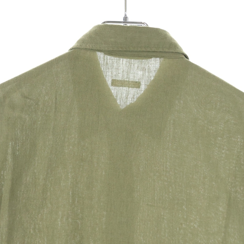 COMOLI(コモリ) 21SS ベタシャン CPO コットン 長袖シャツ カーキ T01-02011