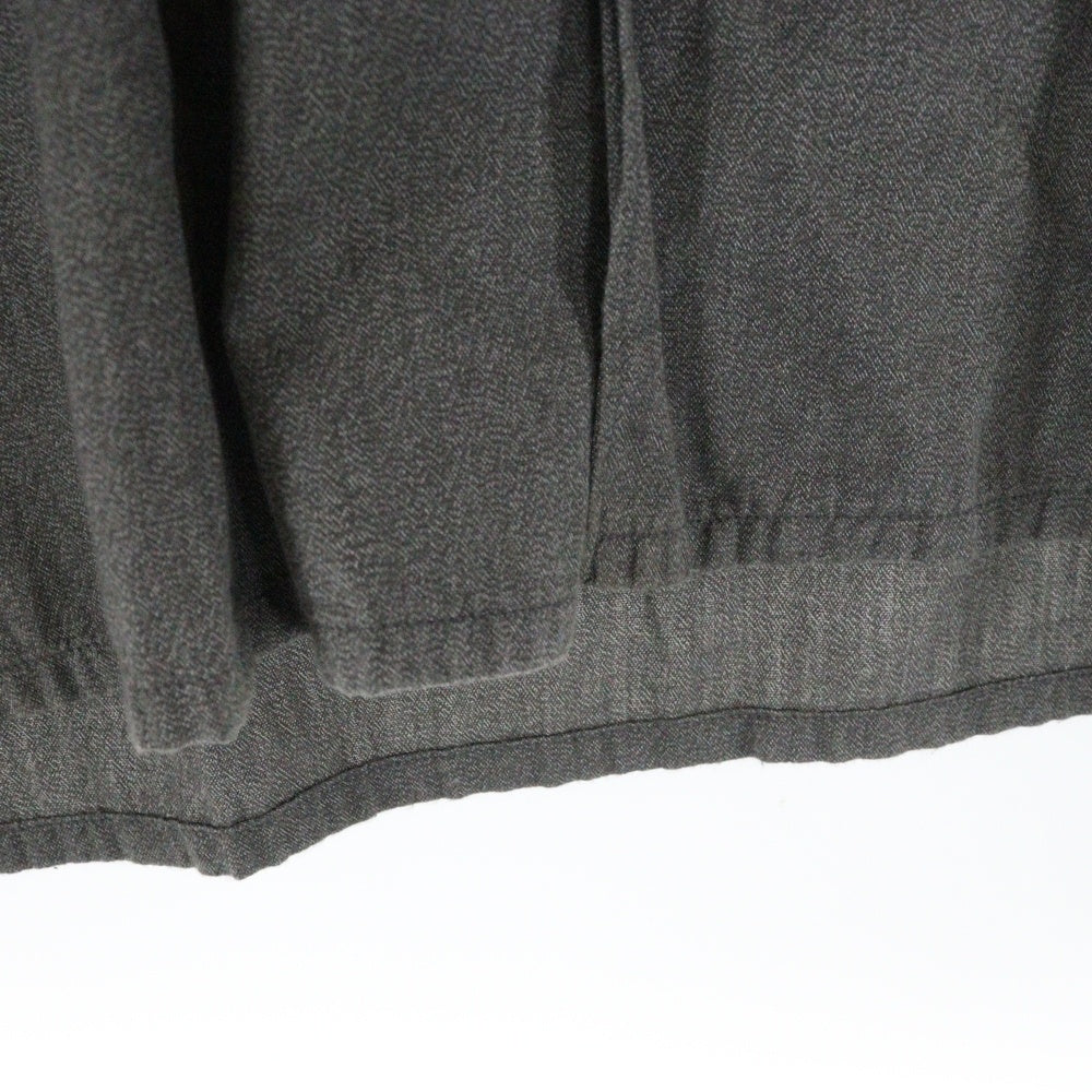 COMOLI(コモリ) 20AW ヨリ杢 オープンカラー 長袖シャツ グレー S03-02005