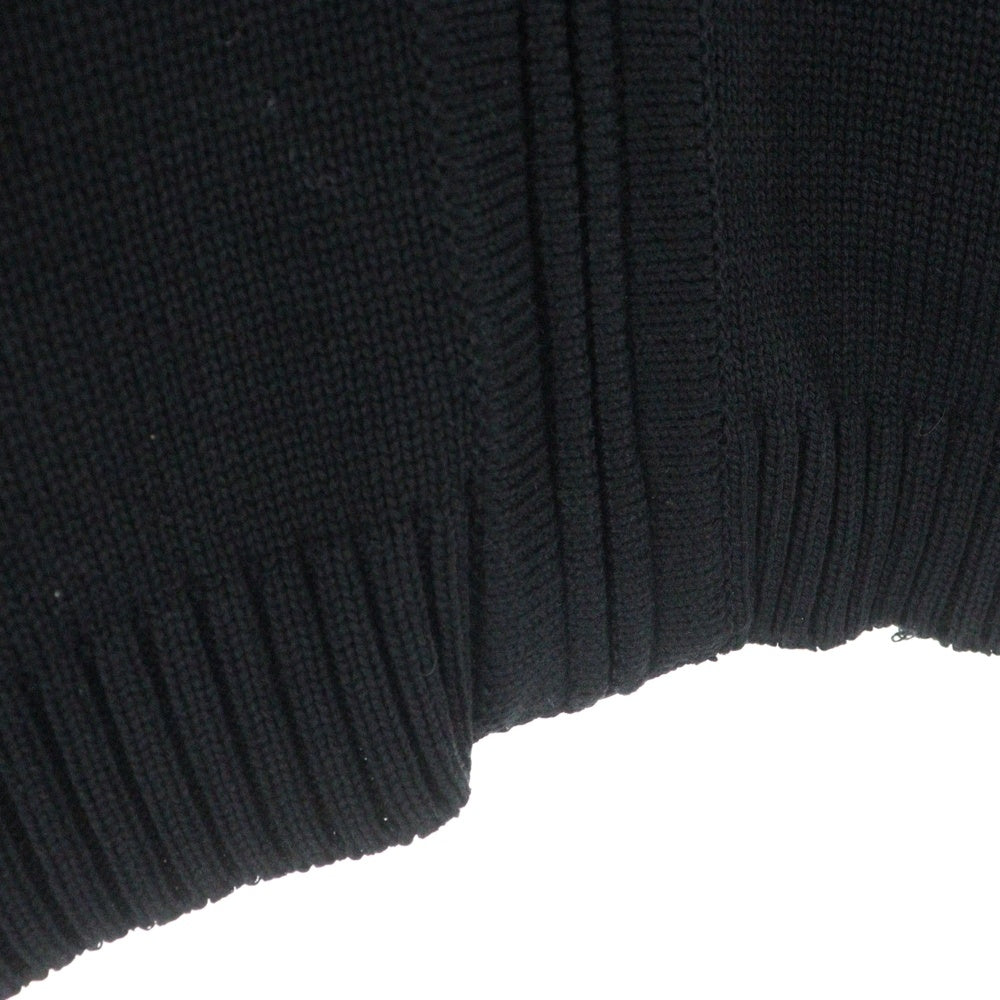 WTAPS(ダブルタップス) 21AW PALMER SWEATER POLY パーマー ポリエステルニット ジップアップ カーディガン ブラック 212MADT-KNM01